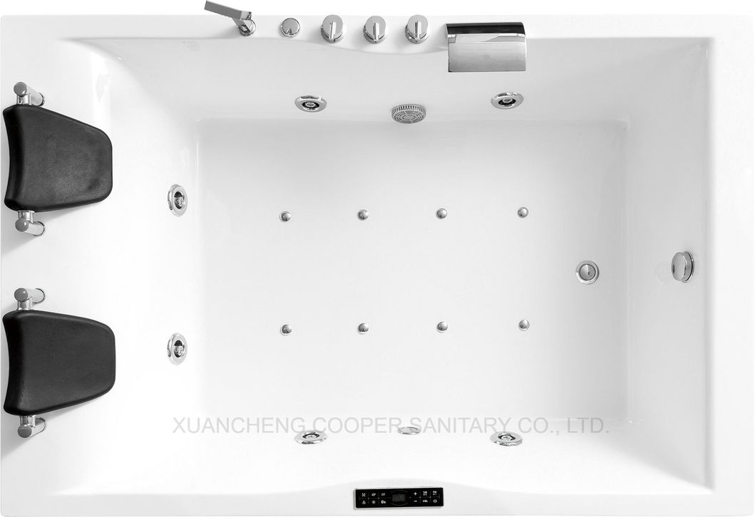 1800 Two Person Acrylic Massage Bathtub Whirlpool