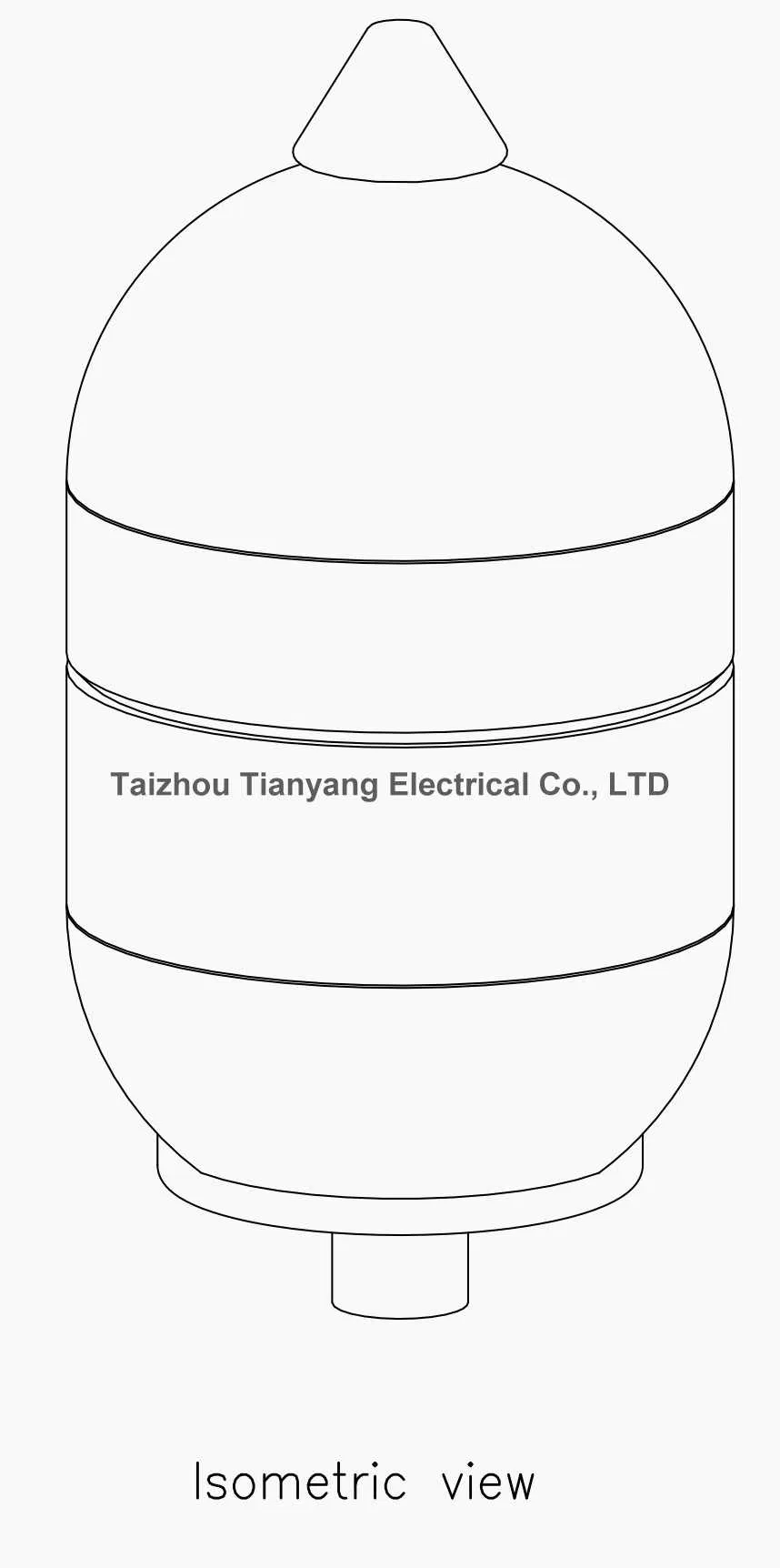 2 Liter Potable Expansion Vessel for Anti-Water Hammer