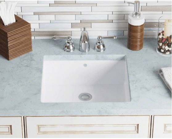 2021 White Rectangular Porcelain Sink, Wash Basin, Lavabo Sink