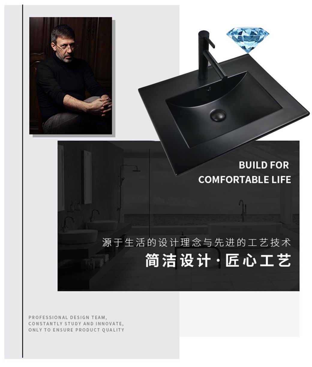 Bathroom Ceramic Cabinet Wash Basin Sink Bathroom Basin