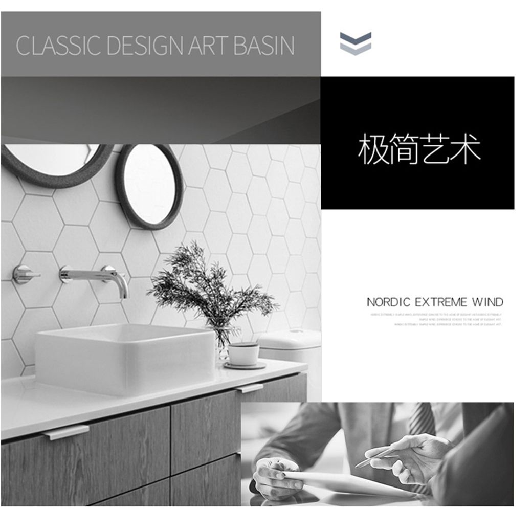 Bathroom Ceramic Cabinet Wash Basin Sink Bathroom Basin