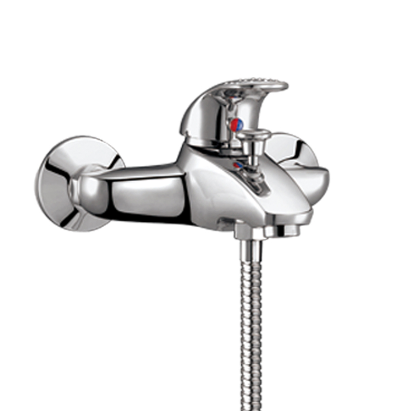 Brass Single Handle Chrome Kitchen Sink Faucet Mixer One Handle