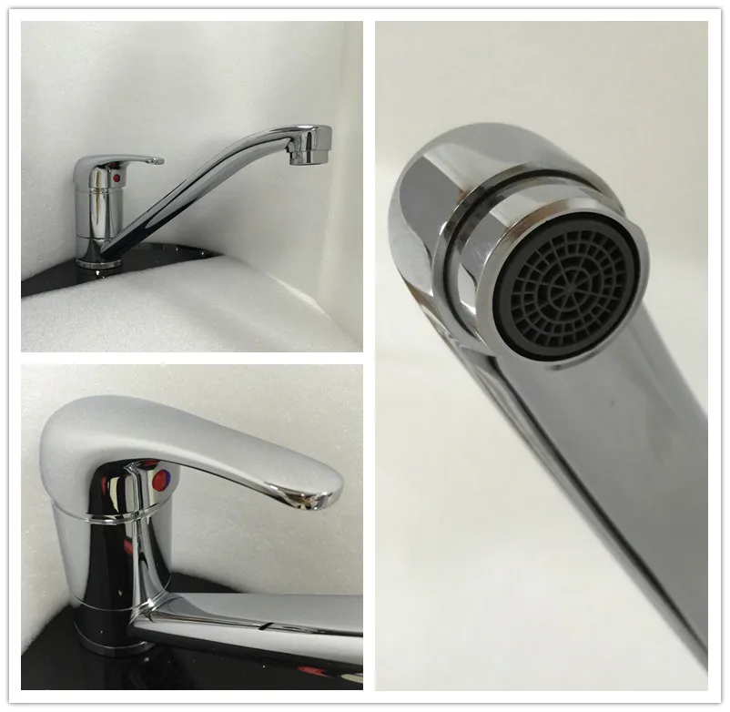 Ce Standard Modern Chrome Brass Kitchen Mixer (HD3509)