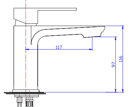 China Watermark Bathroom Dr Brass Chrome Basin Mixer ( HD7030 )