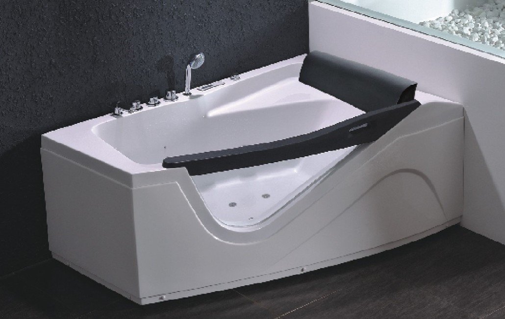 Classical White Corner Whirlpool Bathtub or SPA Bath Tub ( JL809 )