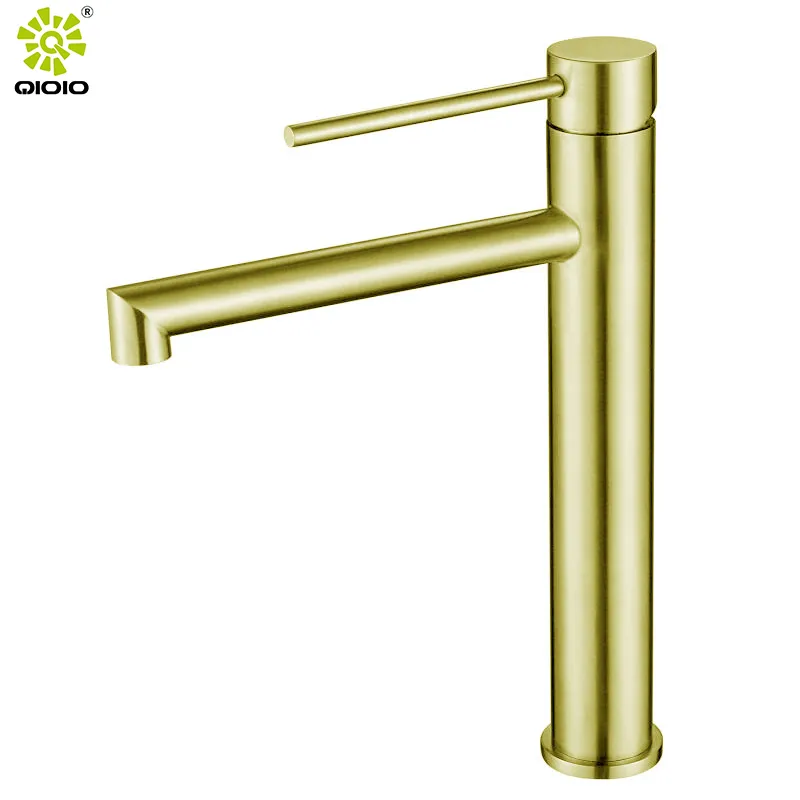 Guangdong Tap Manufacturer 304 Stainless Steel Gold Rose Gold Faucets for Bathroom Basin Faucet
