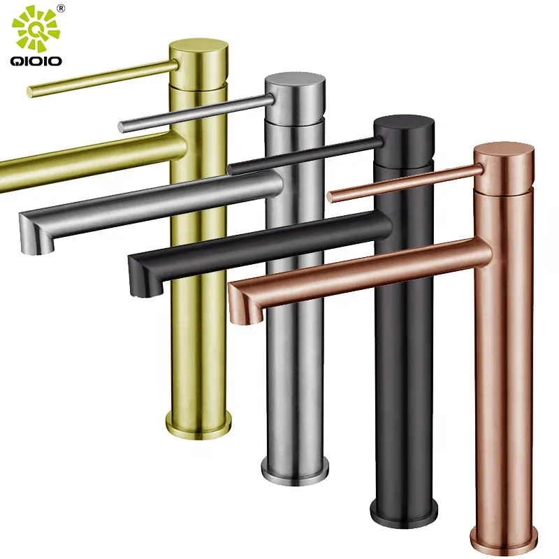 Guangdong Tap Manufacturer 304 Stainless Steel Gold Rose Gold Faucets for Bathroom Basin Faucet