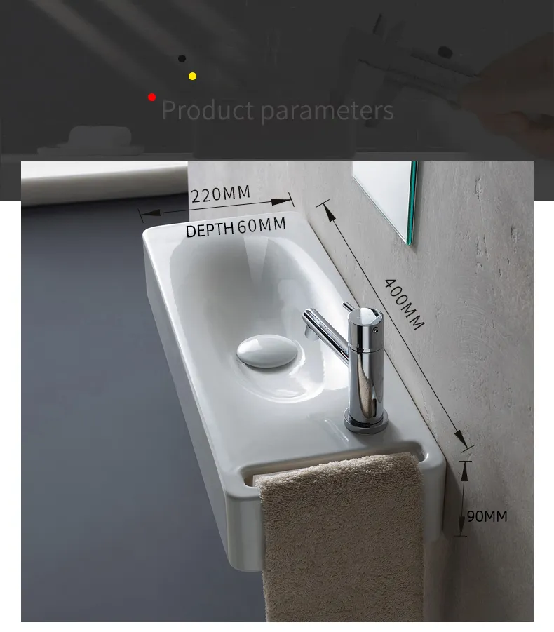 Hanging Washbasin Ceramic Washstand Small Family Wall Hanging Washbasin Washbasin Mini Washbasin