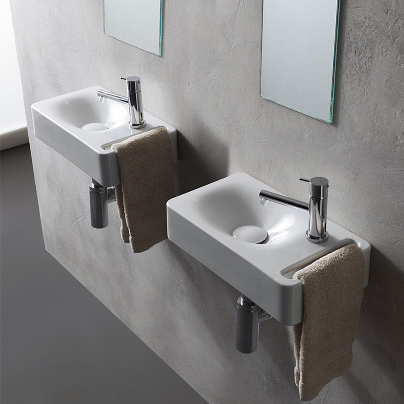 Hanging Washbasin Ceramic Washstand Small Family Wall Hanging Washbasin Washbasin Mini Washbasin