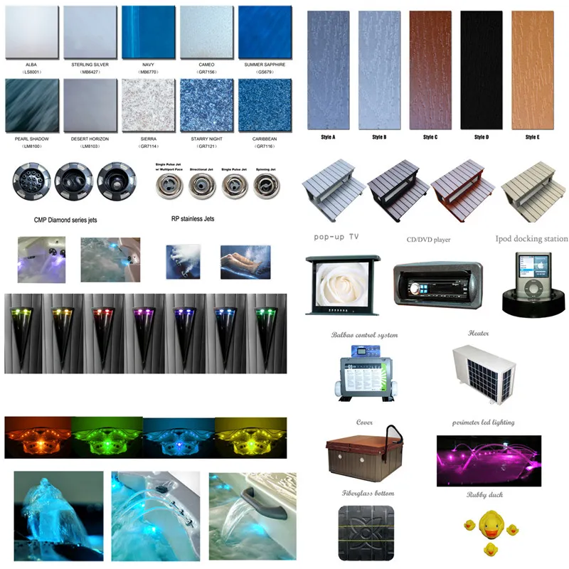 Hot Sale China Manufacturer Indoor Outdoor New Mini SPA Swimming Pool Swim SPA Bathtub SPA Hot Tub Bath Tub Jacuzzi 2A12