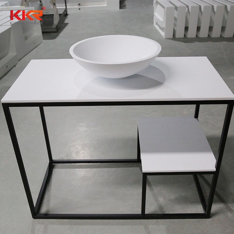 Hotel Basin Solid Surface Stone Vanity Sink Corian Bathroom Basin