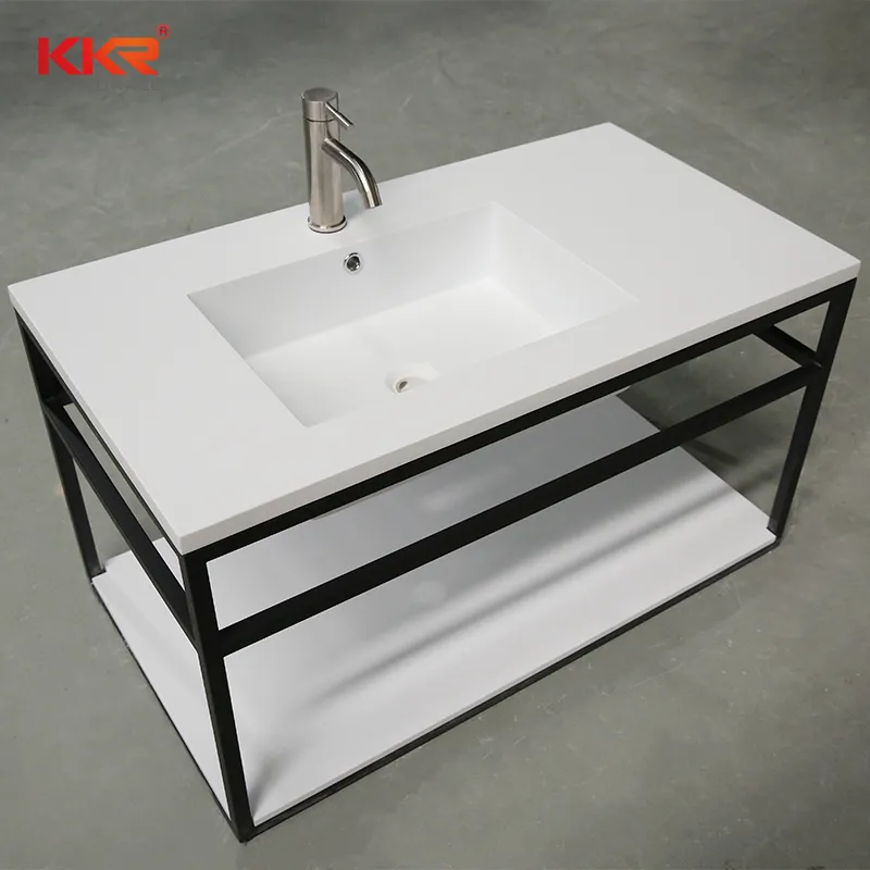 Hotel Basin Solid Surface Stone Vanity Sink Corian Bathroom Basin