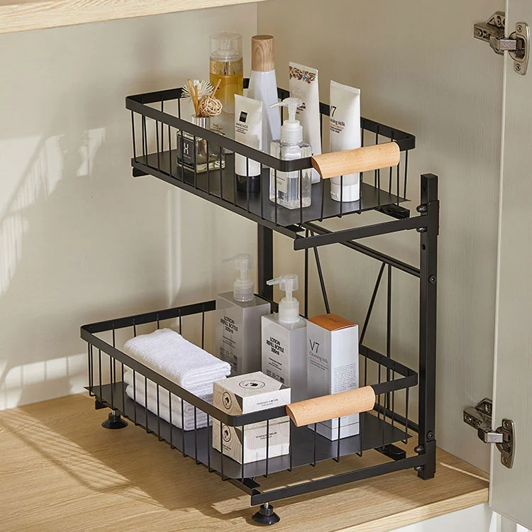 Metal Pull-Out Cutlery Organizer for Cabinet