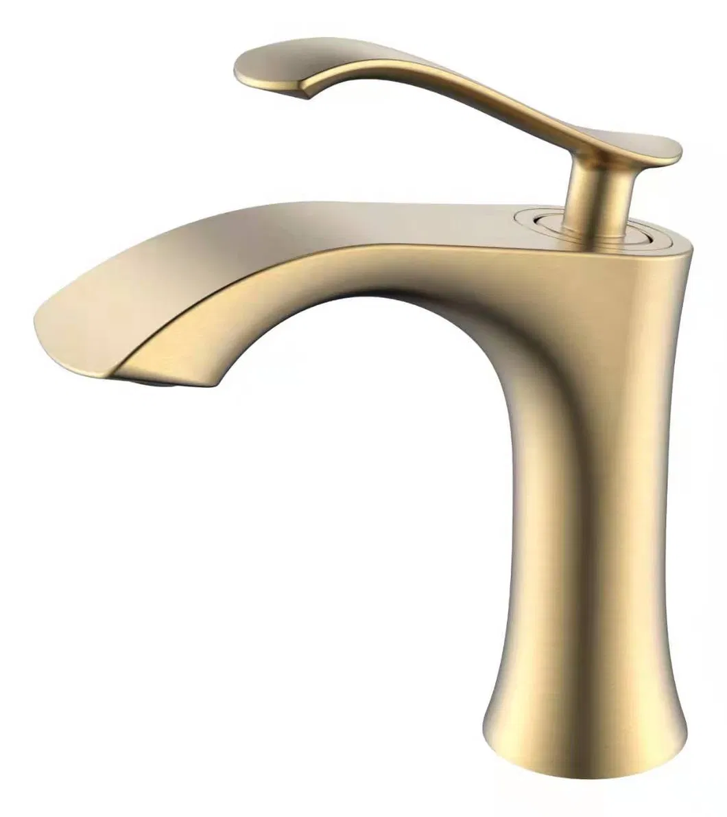 Kaiping Sanitary Ware Bathroom Shower Accessory Basin Kitchen Bibcock Tap Mixer Faucet (ZF-9001G)
