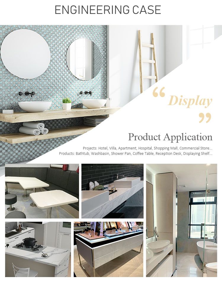Kkr Small Cabinet Basin Solid Surface Stone Wall Hung Basin