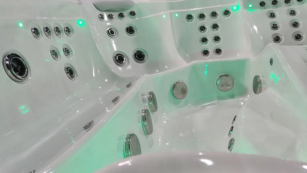 Large Outdoor Balboa System LED Jacuzzi with Economic Price