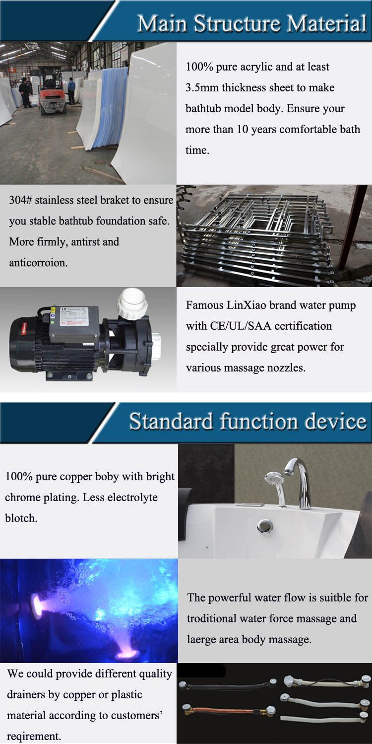 Large Size Hydro Round SPA Bath Surround