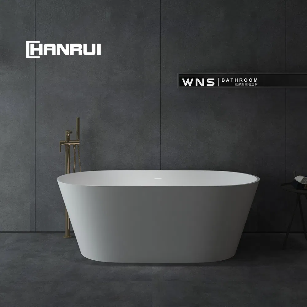 Modern Sanitary Ware Resin Stone Shower Freestanding Bathtub Solid Surface Stone Freestanding Bathtubs