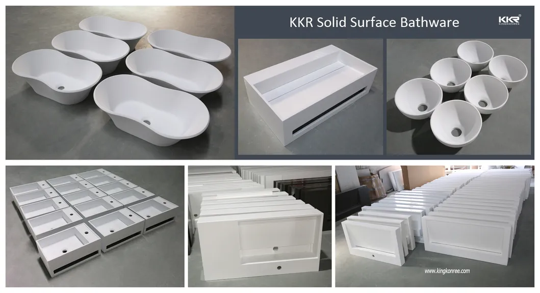 New Arrival Acrylic Solid Surface Artificial Stone Glacier White Wash Basin