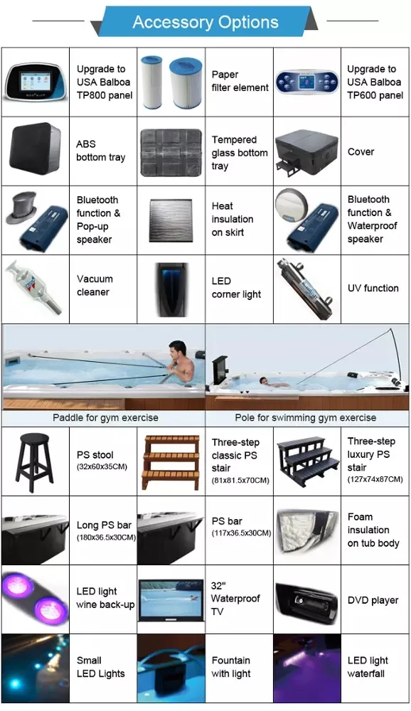 Outdoor Big SPA Pool Hot Tub with Balboa System M-3371