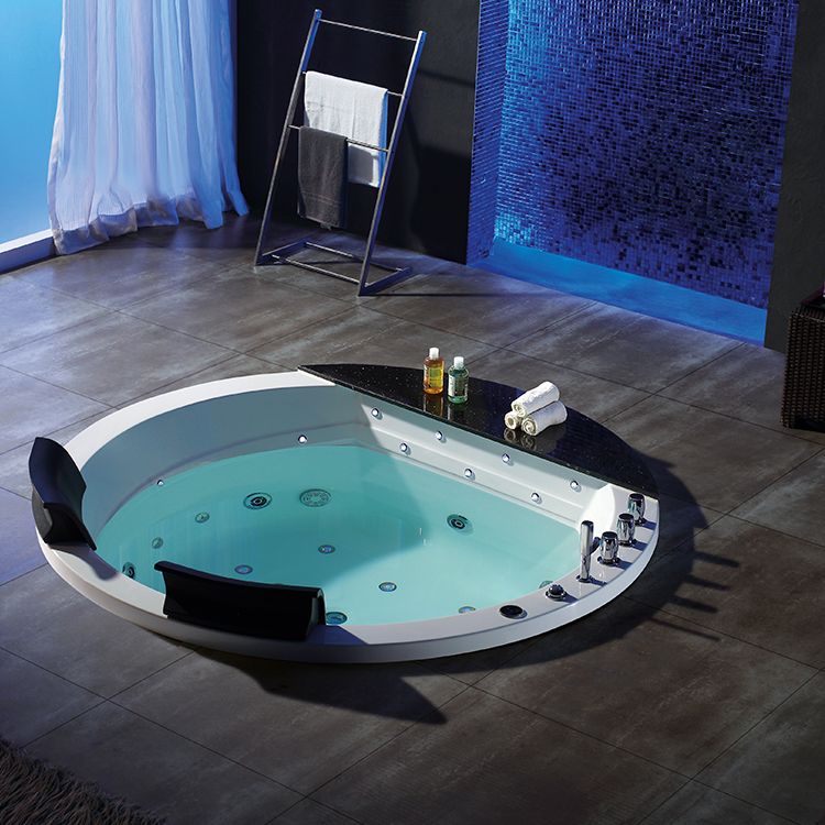 Popular in Thailand Bathroom Built-in 2 Person Round Bathtub