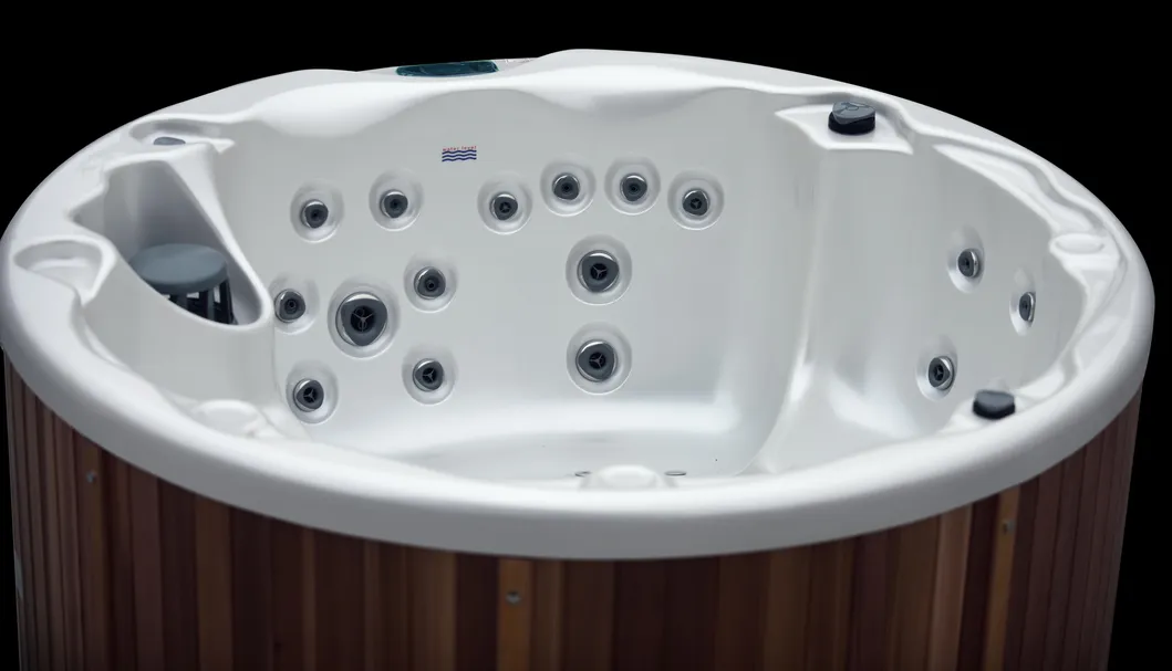 Round 6-7 Person Waterflow 2 Meter CMP Jacuzzi SPA with Stair Outdoor Hot Tubs and Spas