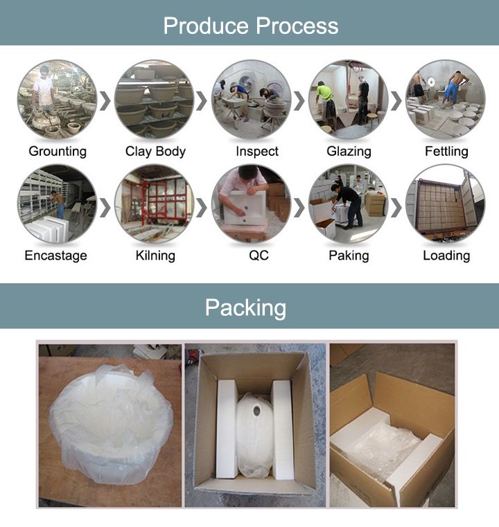 Sanitary Ware Modern Bathroom Art Ceramic Wash Basin From Chaozhou Factory (8019)