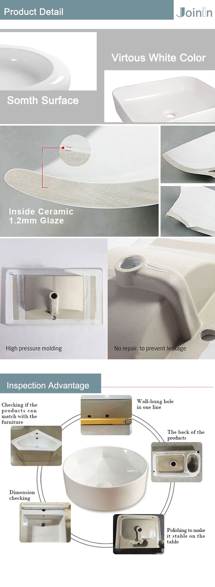 Sanitary Ware Modern Bathroom Art Ceramic Wash Basin From Chaozhou Factory (8019)