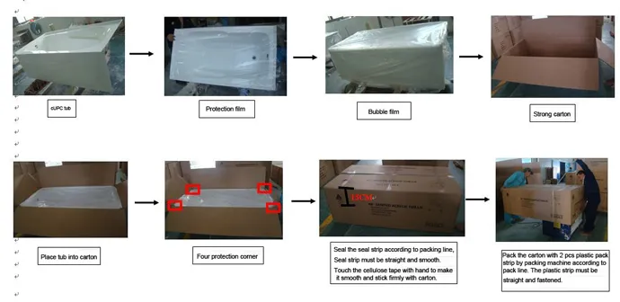 Skirted Acrylic Bathtub with Cupc for USA and Canada