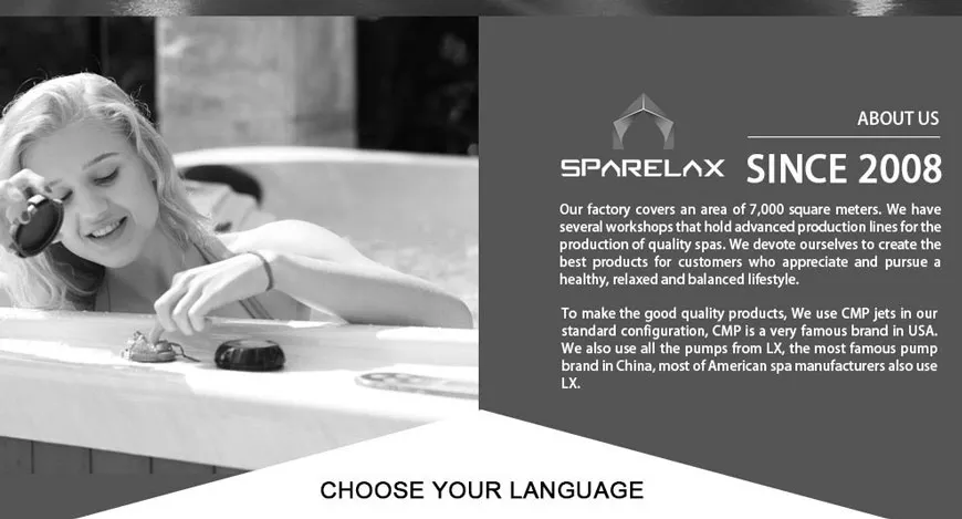 Sparelax Top Sale High Quality Mini Ellipse Swimming Pool Swim SPA Bathtub Hot Tub Massage Bathtub 2A12