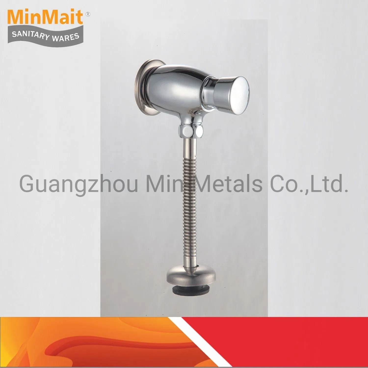 Wall Mounted Time Delay Flushing Valve Toilet Push Button Mh- 5105 -350+40