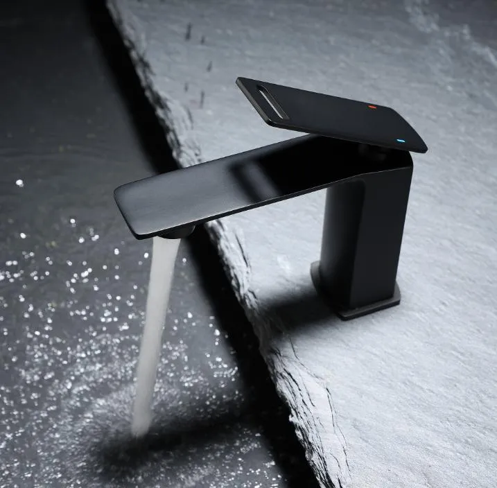 Wash Basin Brass Faucet Bathroom Matte Black Faucet